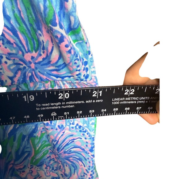 NWT Lilly Pulitzer XL Kawai Flutter Sleeve Dress Strong Current Sea - Picture 5 of 7